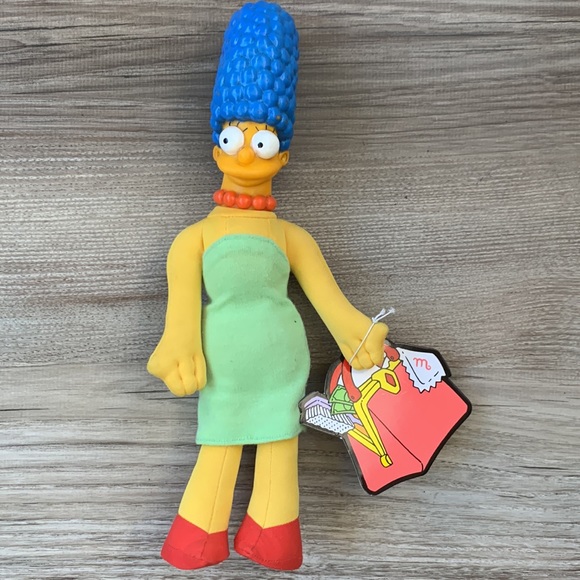 Vintage Marge Simpson Doll 1990 Matt Groening Cartoon character The Simpsons toy - Picture 7 of 7